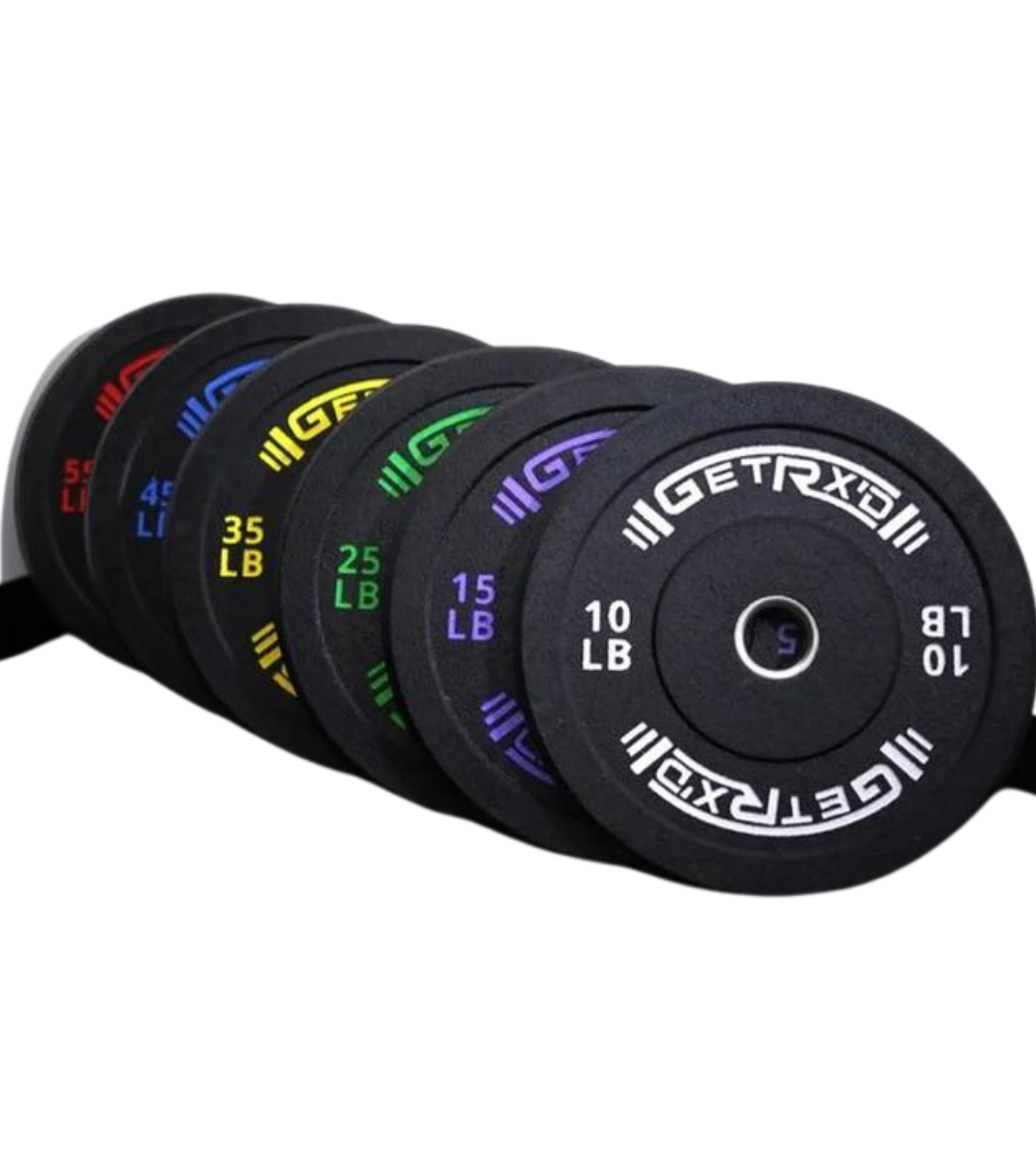 Black Crumb Rubber Bumper Plates (Get RX'D)