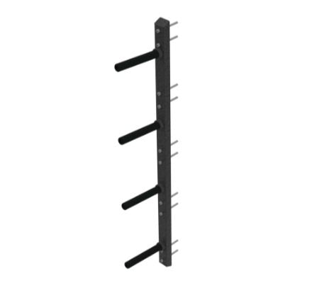 8 Ft Upright Vertical Olympic Weight or Bumper Plate Storage - Single (Torque Fitness) Commercial Line