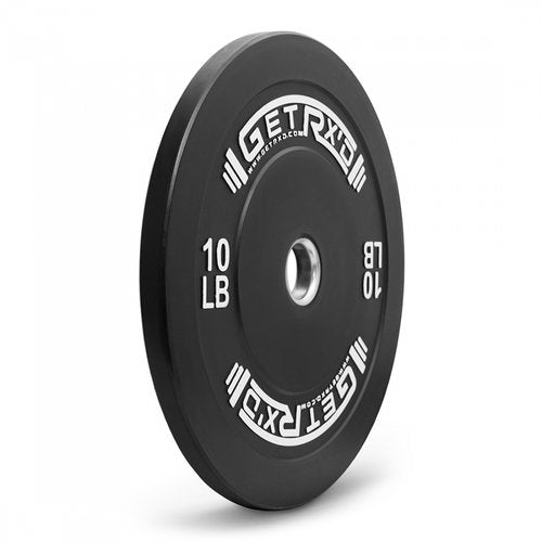 Black Premium Bumper Plates 2.0 w/ color lettering (Get RX'D)