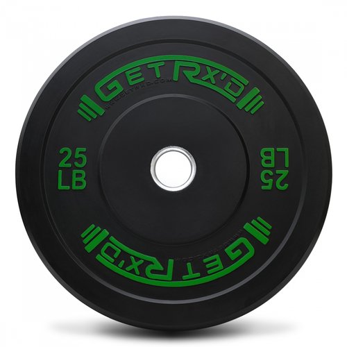 Black Premium Bumper Plates 2.0 w/ color lettering (Get RX'D)