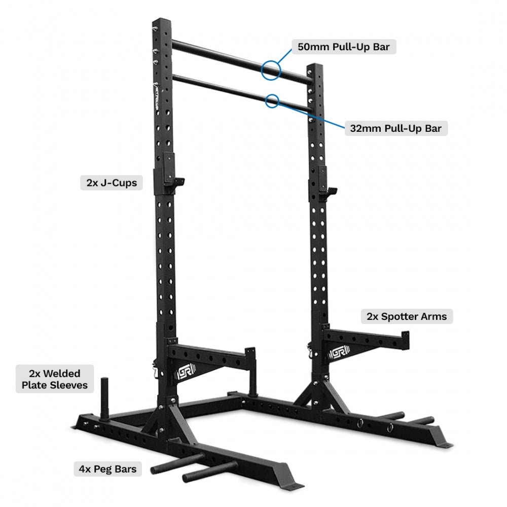 7'10" Guillotine: Squat Rack and Pull-Up Bar Combo (Get RX'D)