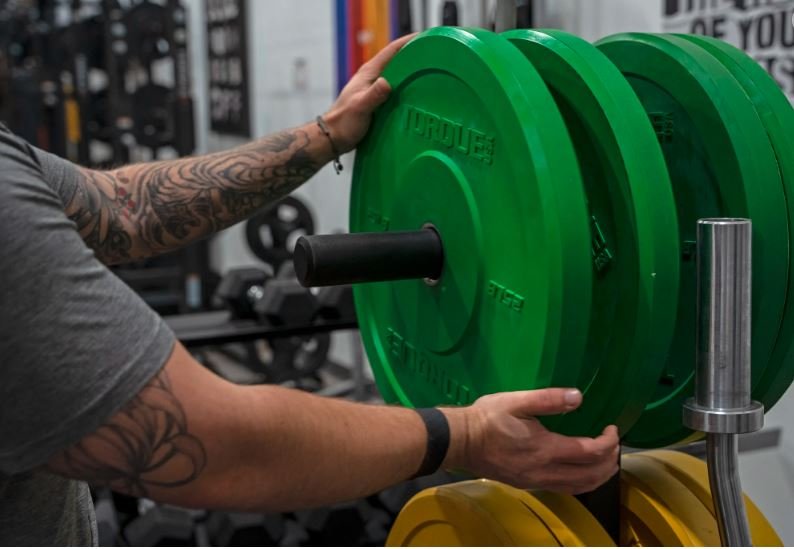 Olympic Plate Tree + Barbell Storage (Torque Fitness)