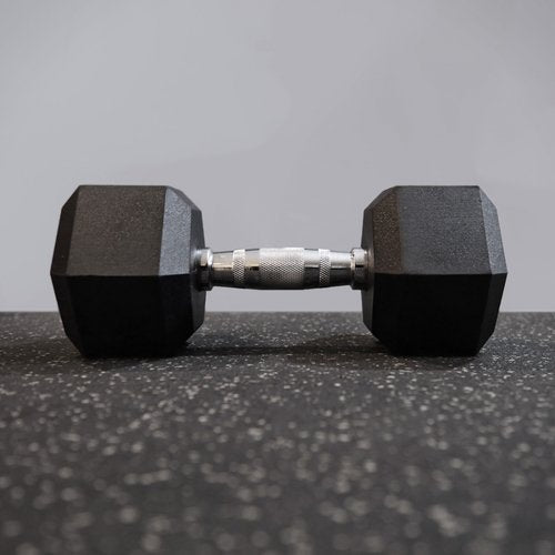 Rubber Hex Dumbbells (Get RX'D) (Pairs)