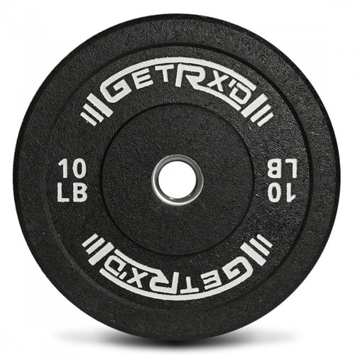 Black Crumb Rubber Bumper Plates (Get RX'D)