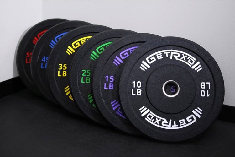 Black Crumb Rubber Bumper Plates (Get RX'D)